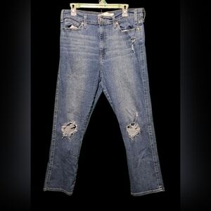 Levi Womens 14 Heritage High Rise Straight Jeans EUC Waist:32 Inseam:27